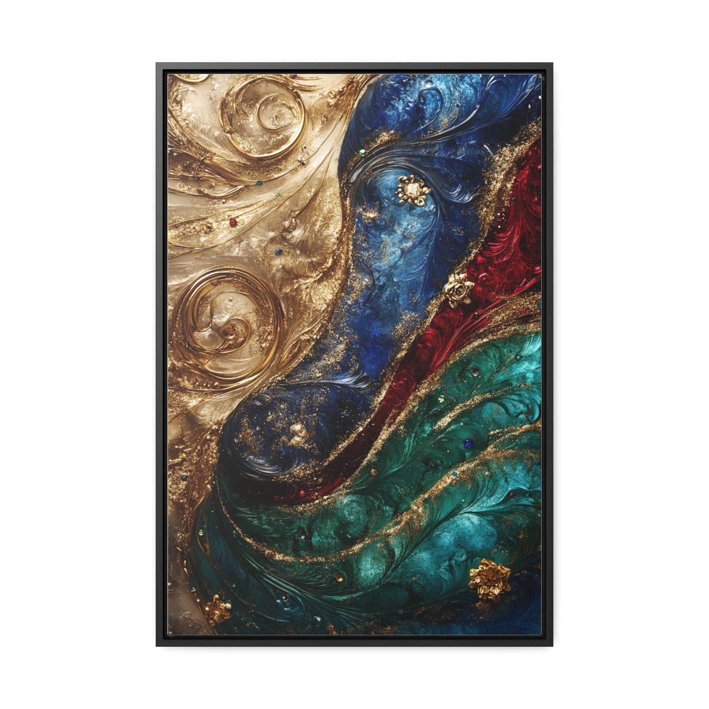 Canvas Wraps - Sophisticated Jewel Tone Artwork