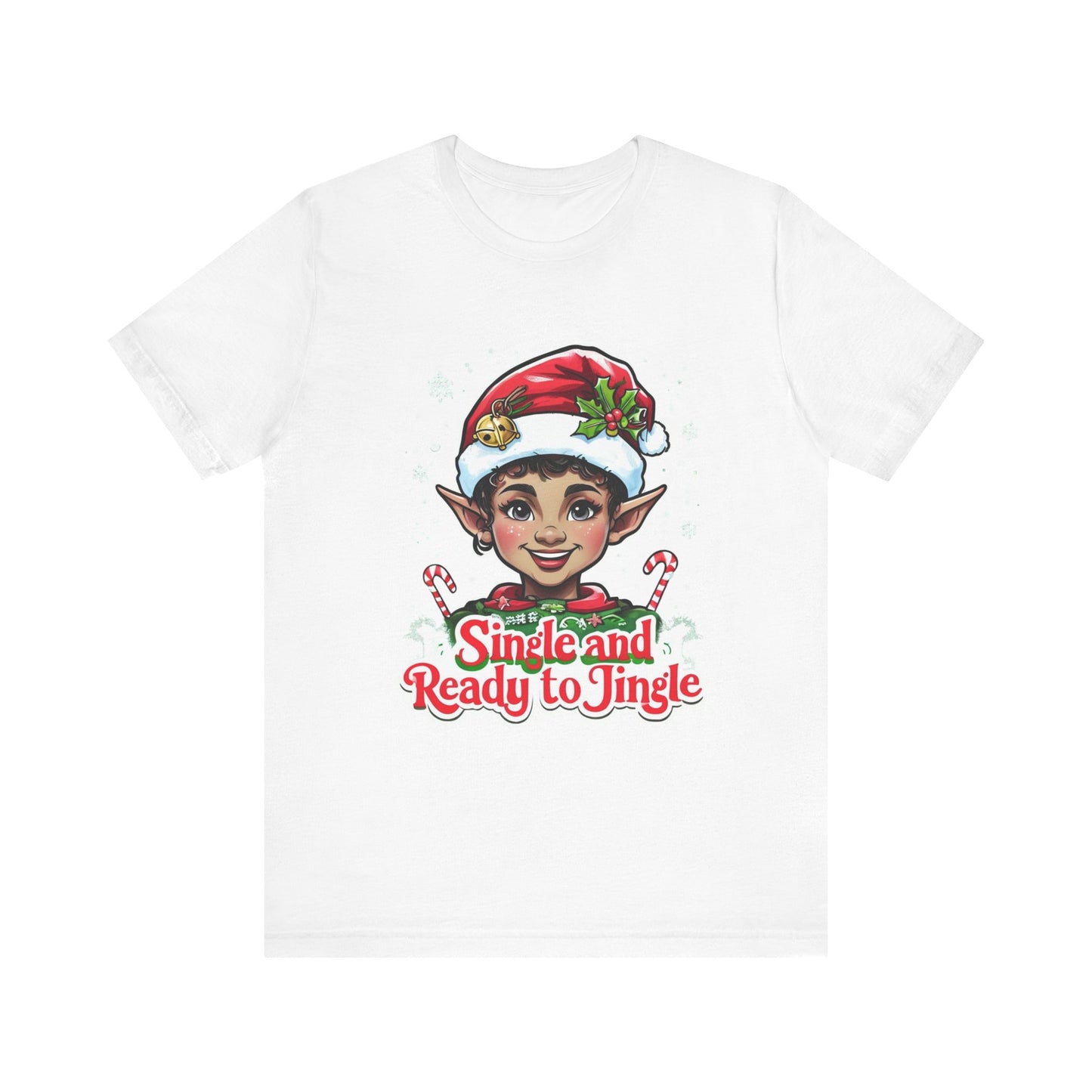 Elf Graphic Tee, Jingle Bells Shirt, Christmas Elf T-Shirt