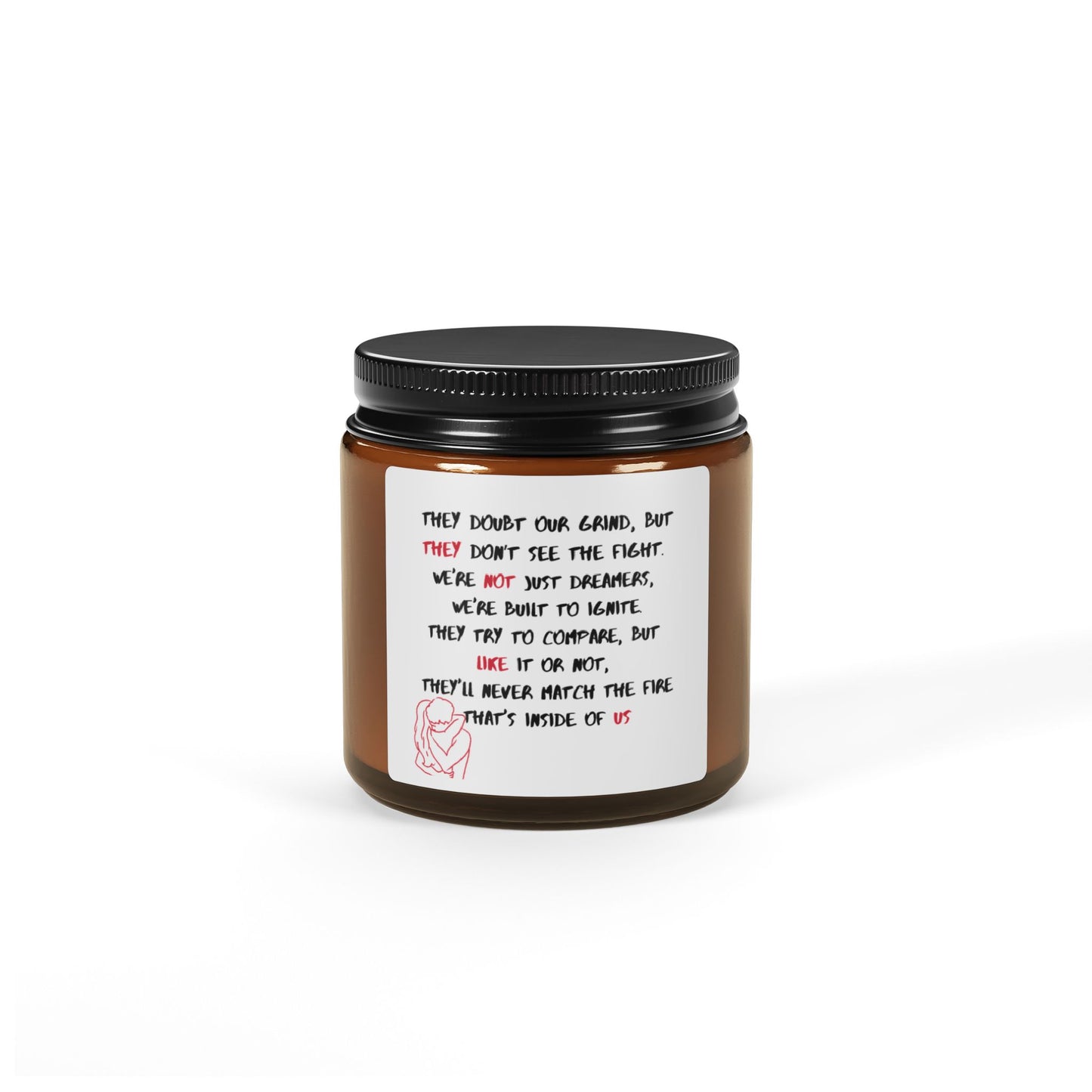 Candle - They Not Like Us Scented Soy Candle (Amber Jar)