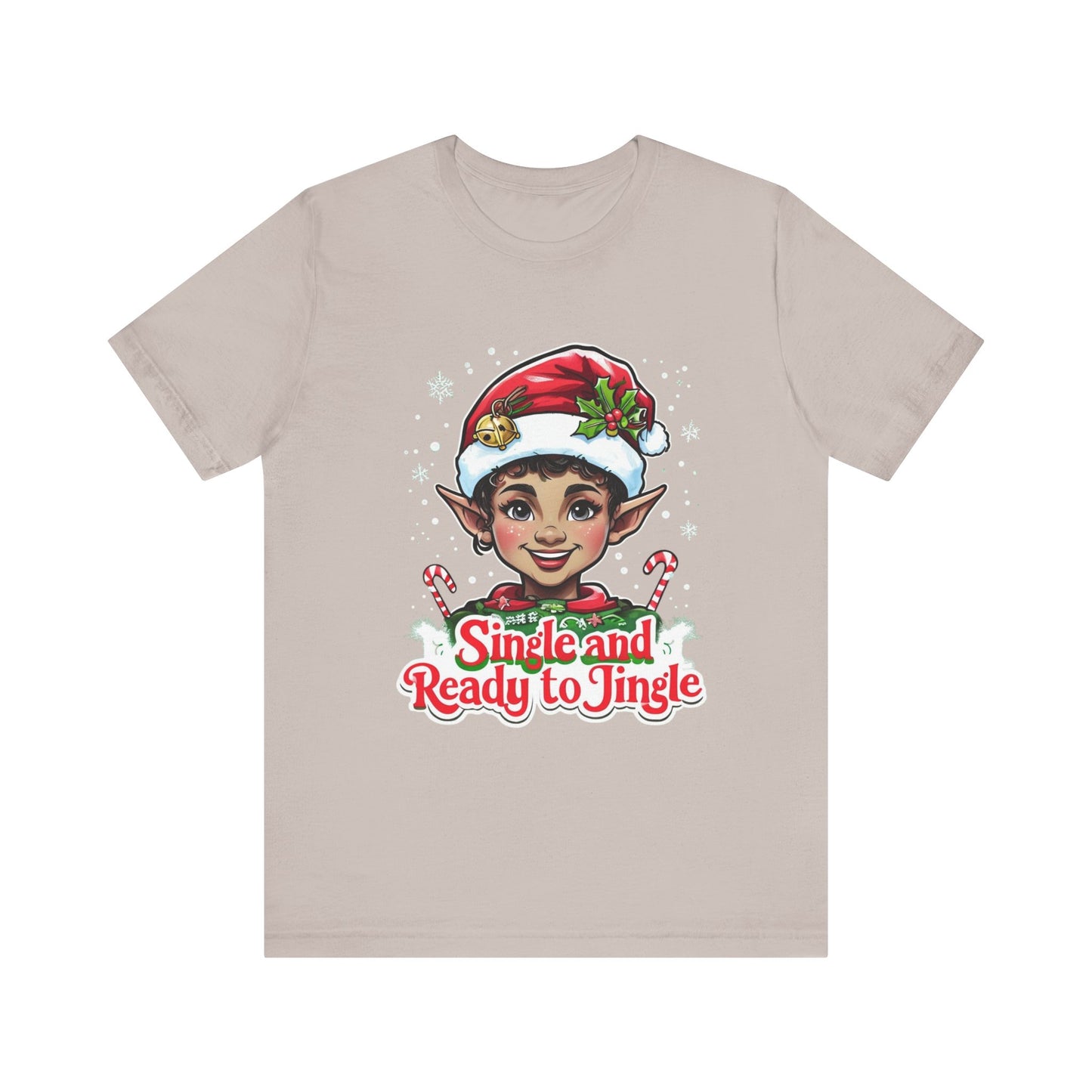 Elf Graphic Tee, Jingle Bells Shirt, Christmas Elf T-Shirt